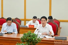 El presidente Luong Cuong en la reunión.