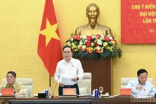 El presidente de la Asamblea Nacional de Vietnam, Tran Thanh Man, habla en el evento. (Foto: Nhan Dan)