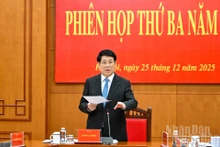 El presidente Luong Cuong habla en la reunión. (Foto: Nhan Dan)