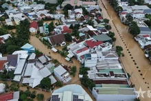 Inundaciones en la provincia de Khanh Hoa. (Foto: qdnd.vn)