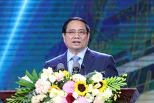 El primer ministro de Vietnam, Pham Minh Chinh, habla en el evento (Foto: VGP)