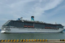 El crucero Adora Mediterranea atraca en el puerto de Tien Sa, en la ciudad vietnamita de Da Nang. (Foto: vnexpress.net)