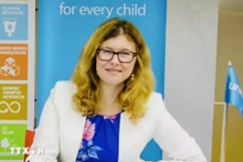 Silvia Danailov, jefa del Fondo de la ONU para la Infancia en Vietnam (Foto: VNA)