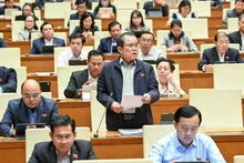 El legislador Nguyen Tam Hung de Ciudad Ho Chi Minh habla en el evento. (Foto: Nhan Dan)