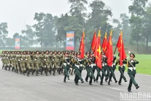 Ejército Popular de Vietnam avanza firmemente bajo la gloriosa bandera del Partido