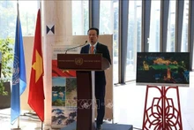 El embajador vietnamita Mai Phan Dung habla en el evento (Foto: VNA)