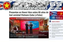 El sitio web de Prensa Latina lanza la columna «Cuba-Vietnam: 65 años de hermandad». (Foto: VNA)