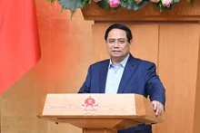 El primer ministro de Vietnam, Pham Minh Chinh, habla en el evento. (Foto: Nhan Dan)