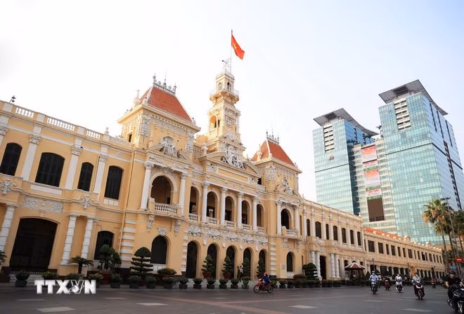 La sede del Comité Popular de Ciudad Ho Chi Minh. (Foto: VNA)
