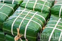 El 'banh chung' verde, símbolo cultural del Tet vietnamita