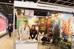Un stand de Mockingbird Pictures (Vietnam) en el evento. (Foto: VNA)