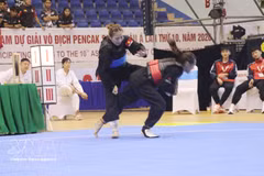 El equipo vietnamita de pencak silat revalida su título de campeón asiático por equipos, al obtener 16 medallas de oro. (Foto: VNA)