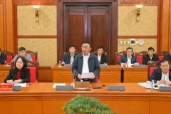 [Foto] Reunión sobre tareas de comunicación del XIV Congreso Nacional del Partido Comunista de Vietnam