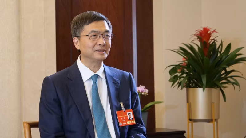 En la entrevista. (Foto: Nhan Dan)