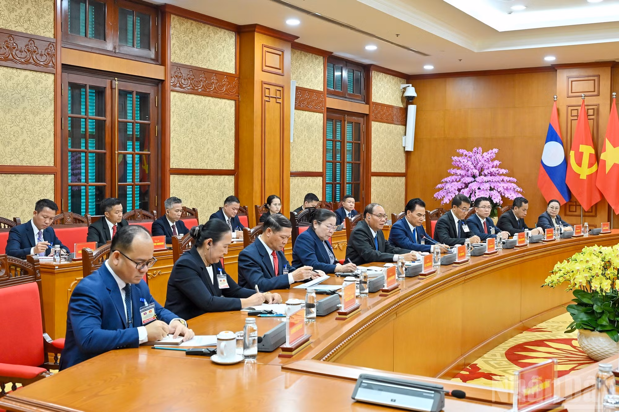 La delegación de Laos.