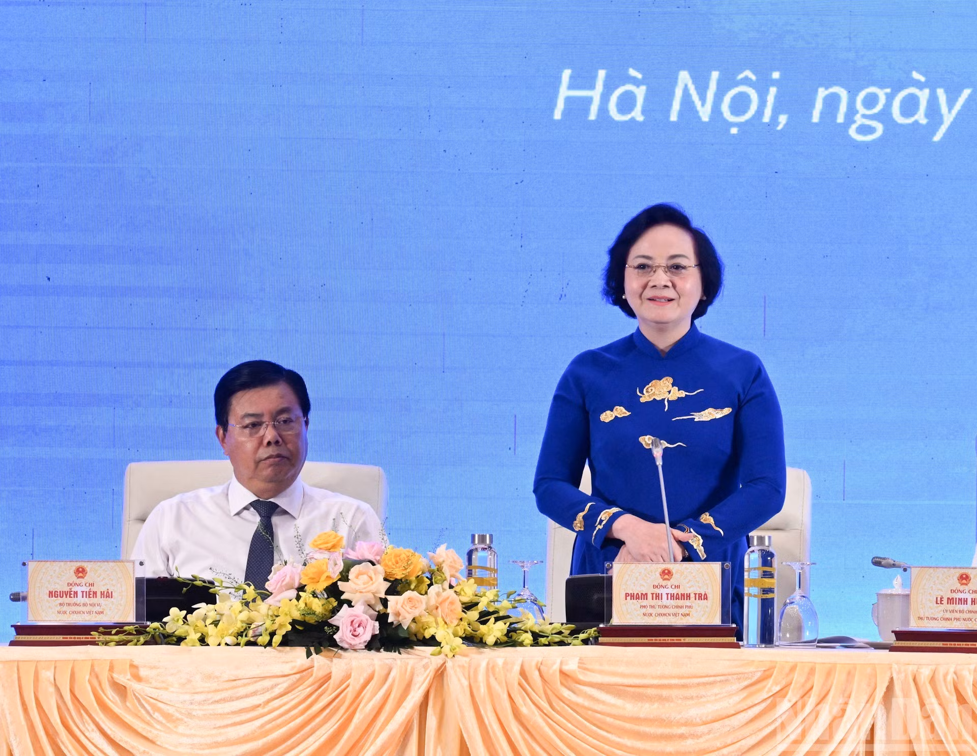 La viceprimera ministra Pham Thi Thanh Tra en la cita.