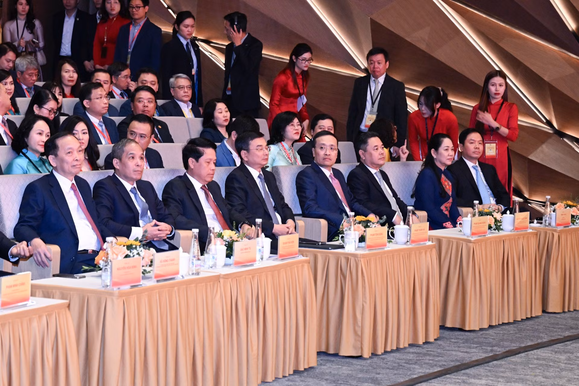 Delegados en el evento.