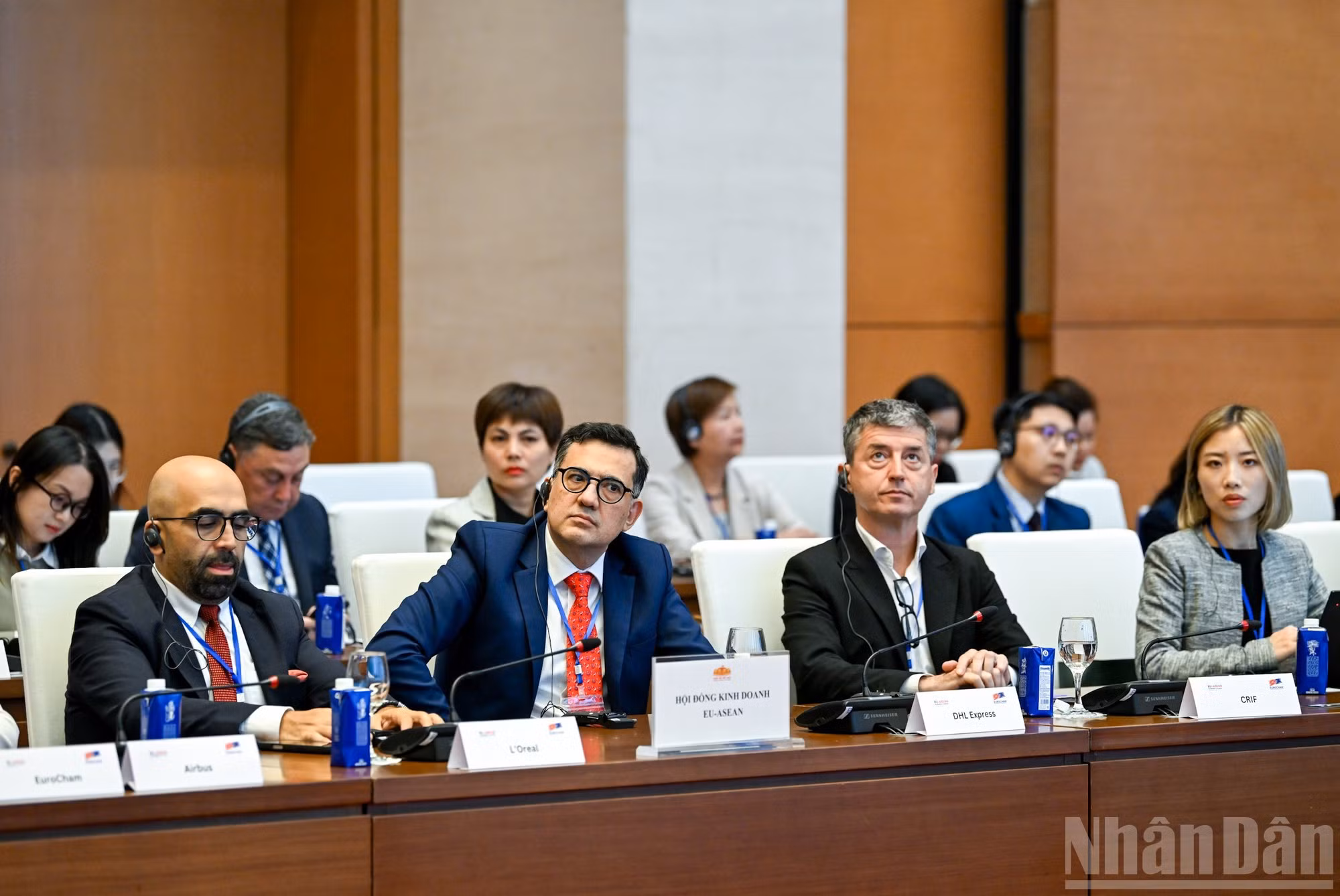 La delegación empresarial del Consejo Empresarial UE-Asean.