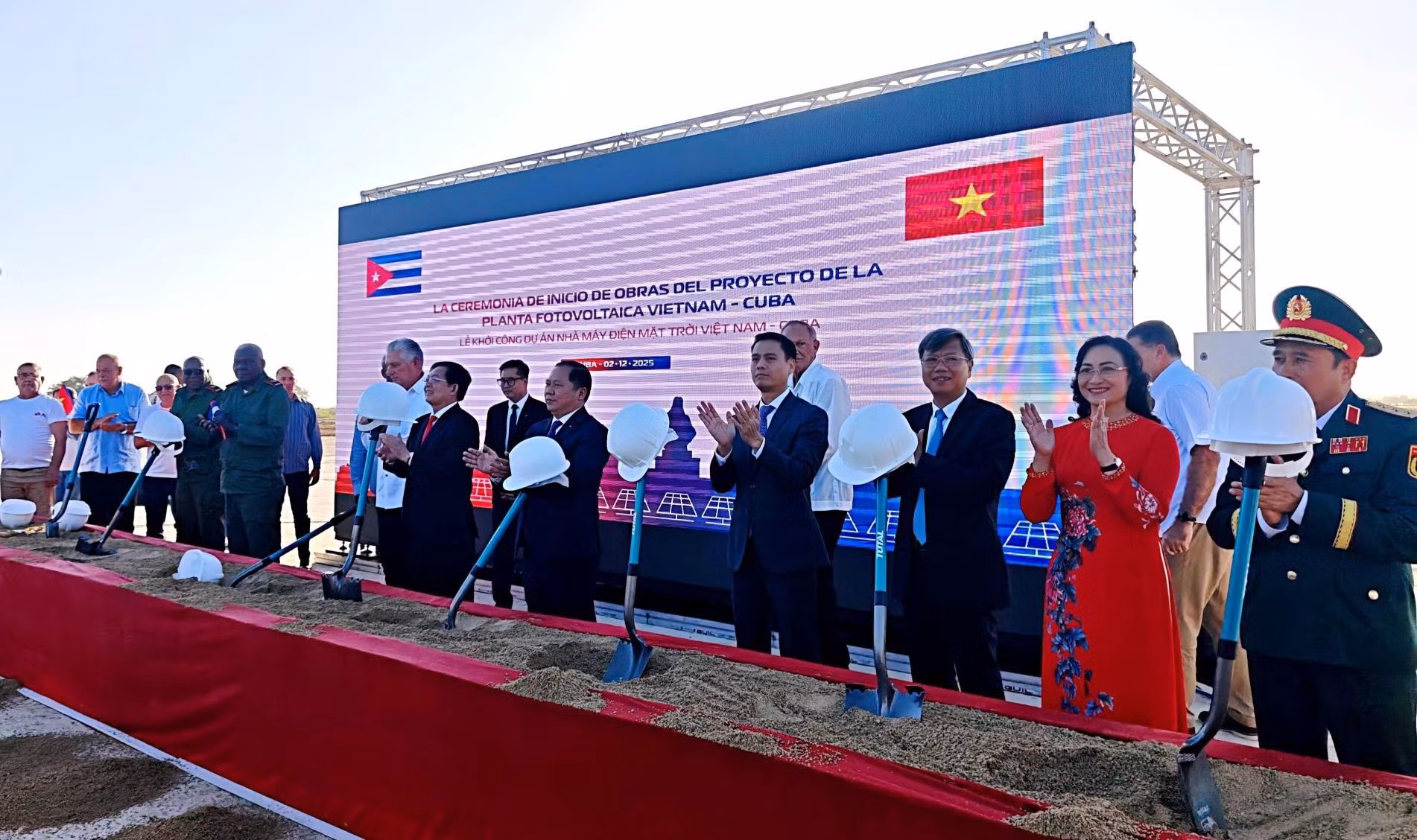Inician obras del parque solar fotovoltaico Vista Alegre para celebrar relaciones Vietnam-Cuba.