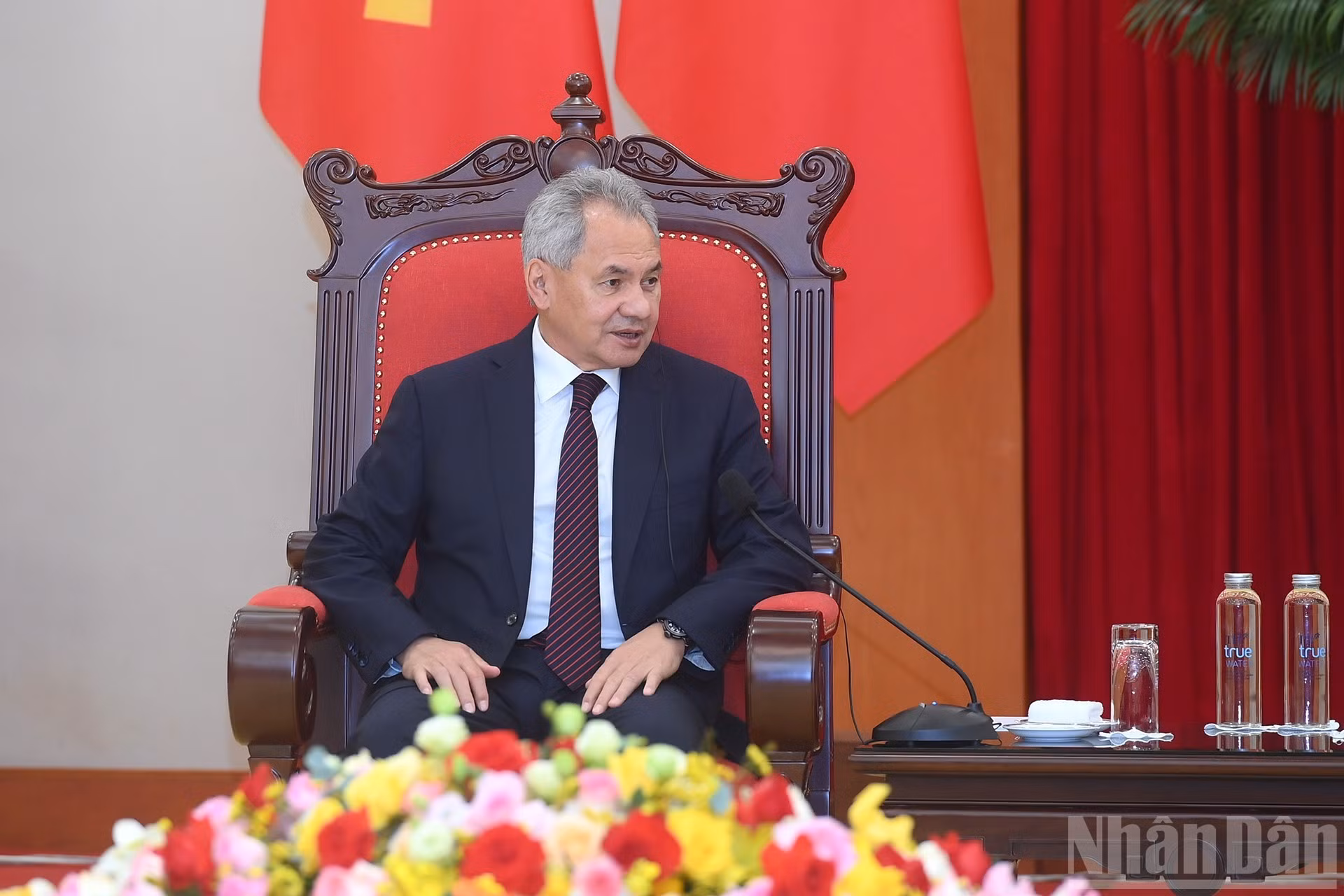 Sergei Shoigu interviene en la cita.