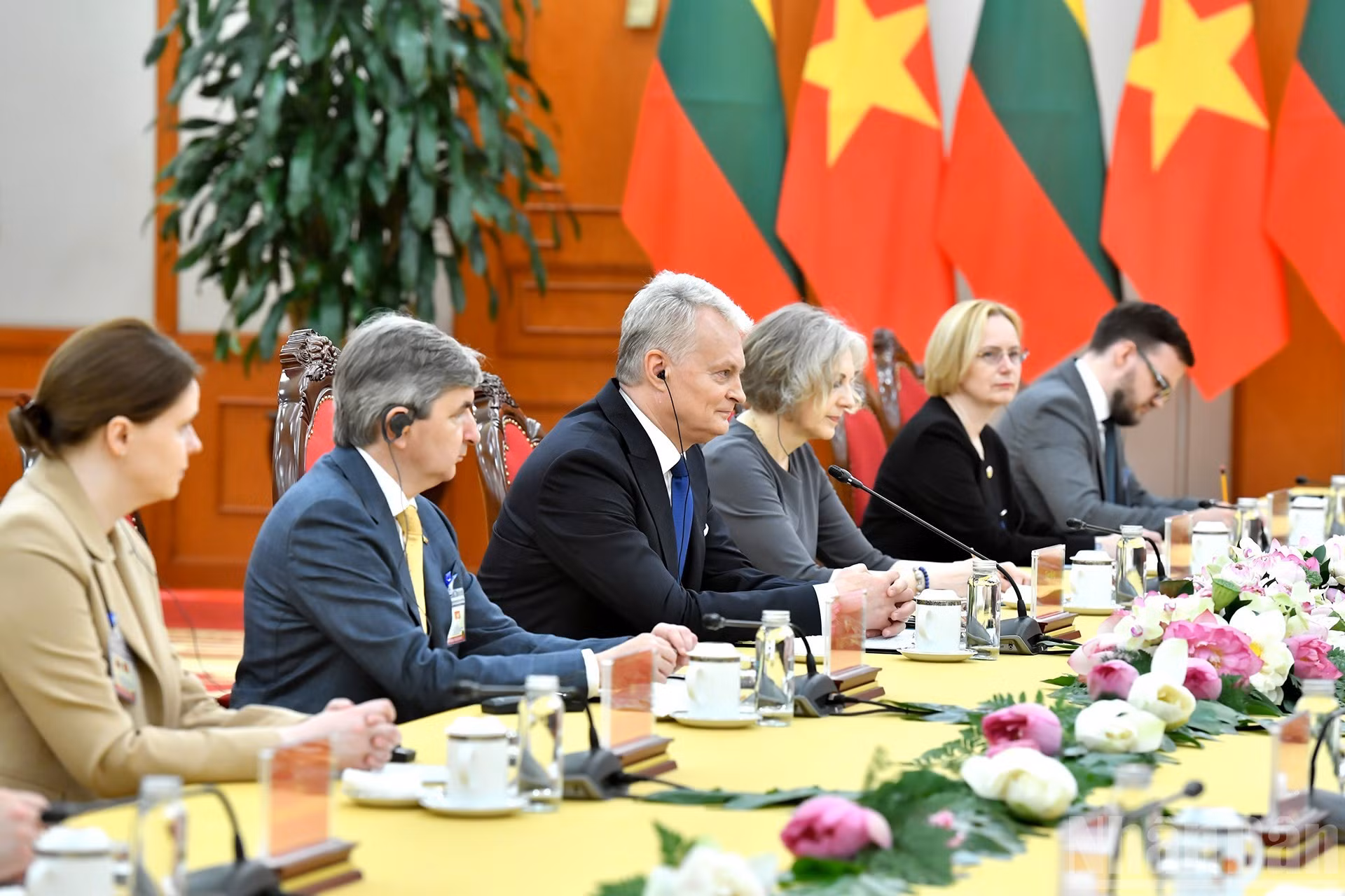 La delegación de Lituania.