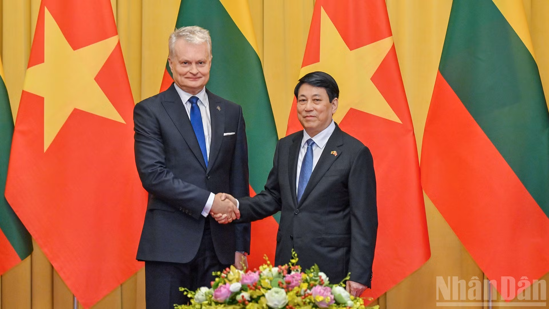 [Foto] Presidente de Vietnam preside ceremonia de bienvenida y sostiene conversaciones con su par de Lituania