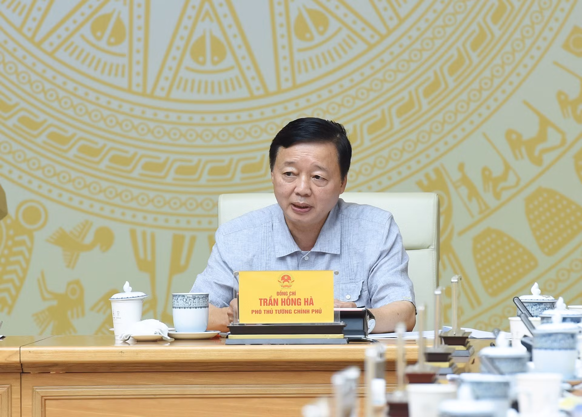 El viceprimer ministro Tran Hong Ha en el evento.