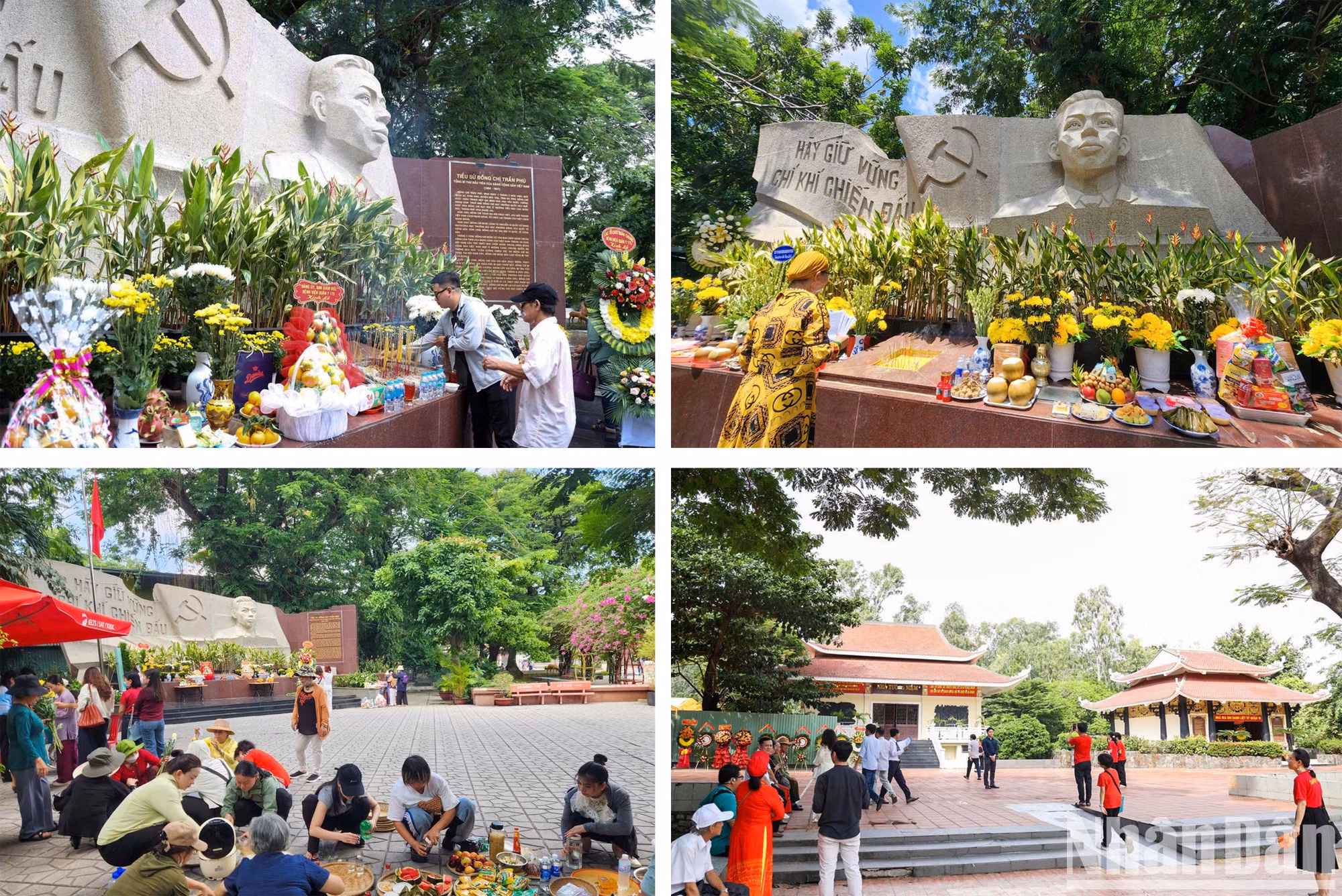 En los últimos días, el Parque Le Thi Rieng, situado en el barrio de Hoa Hung, en Ciudad Ho Chi Minh, se ha convertido en un lugar de encuentro de numerosos ciudadanos. Muchos de ellos acudieron con flores, incienso y ofrendas para rendir tributo a los caídos, mientras continúan las labores de búsqueda y exhumación de sus restos.