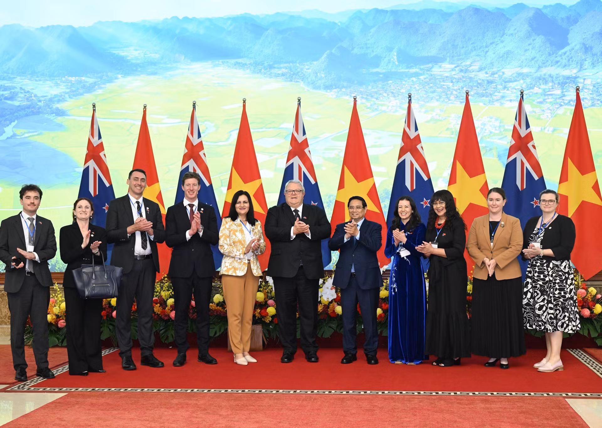 Delegados en la cita.