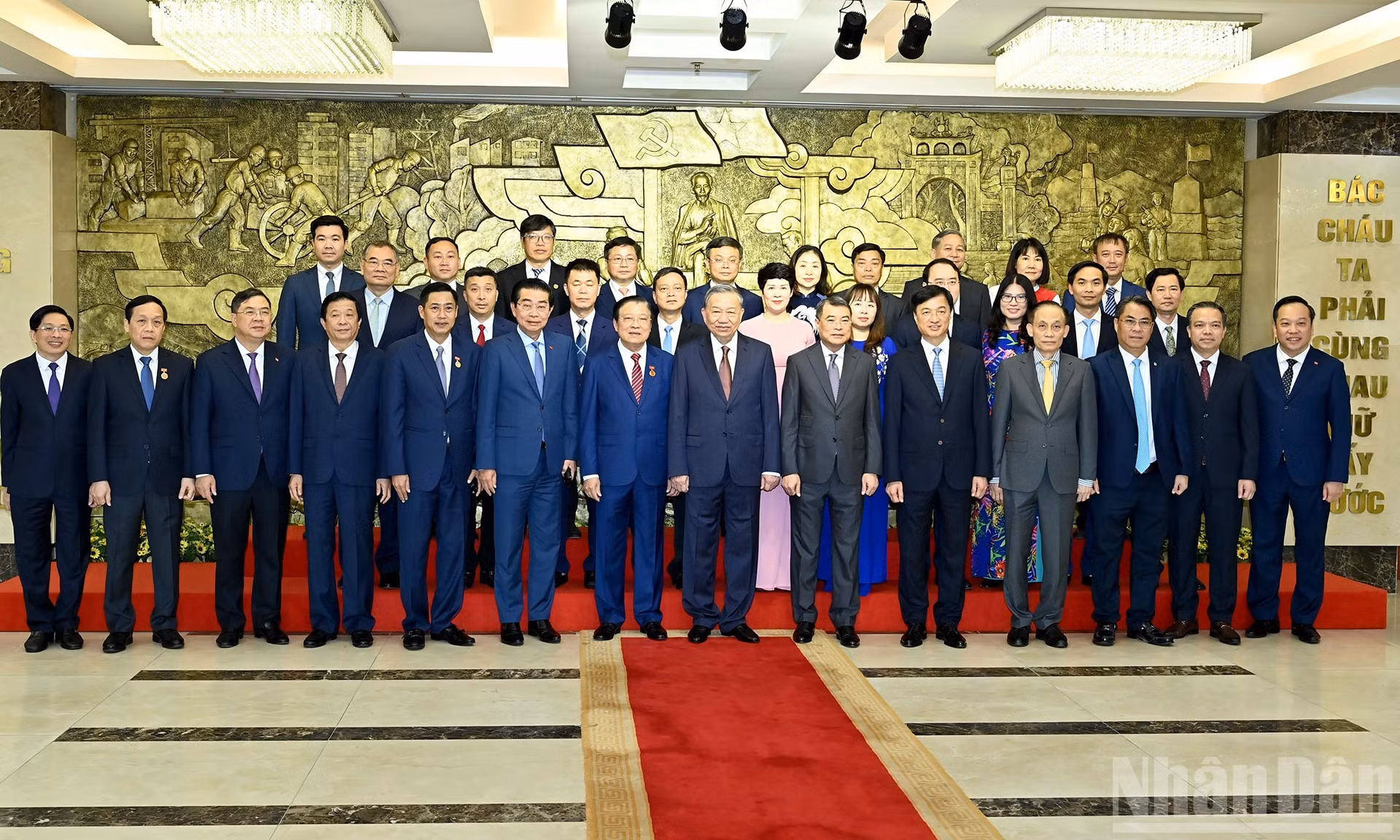 Delegados en el acto.