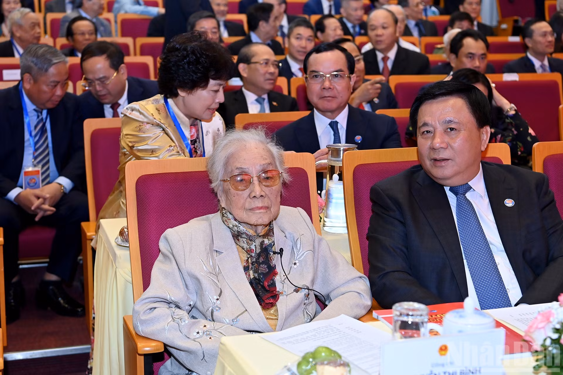 La exvicepresidenta de Vietnam y exministra de Relaciones Exteriores del Gobierno provisional del Sur de Vietnam, Nguyen Thi Binh.