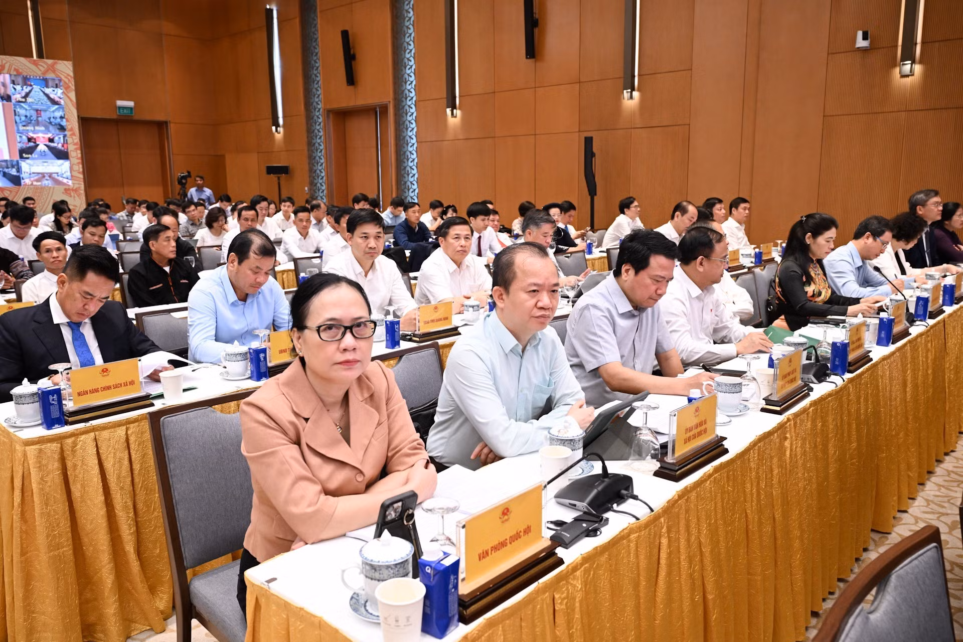 Delegados en el evento.