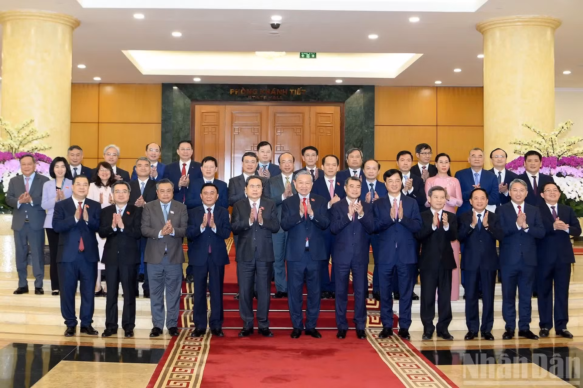Delegados en el evento.