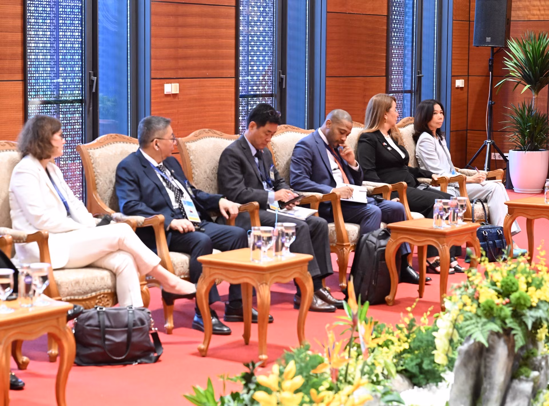 La delegación de la ONU en el evento.