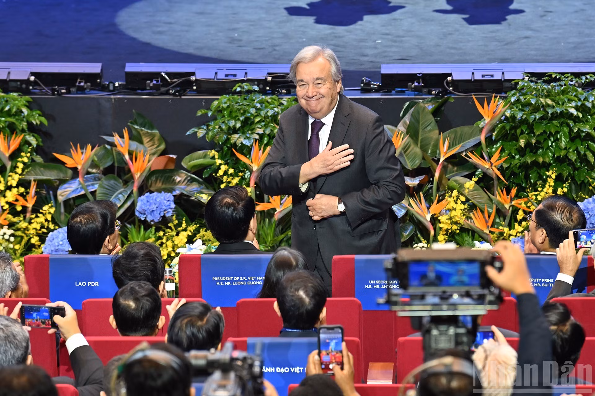 El secretario general de las Naciones Unidas, António Guterres, en la cita.