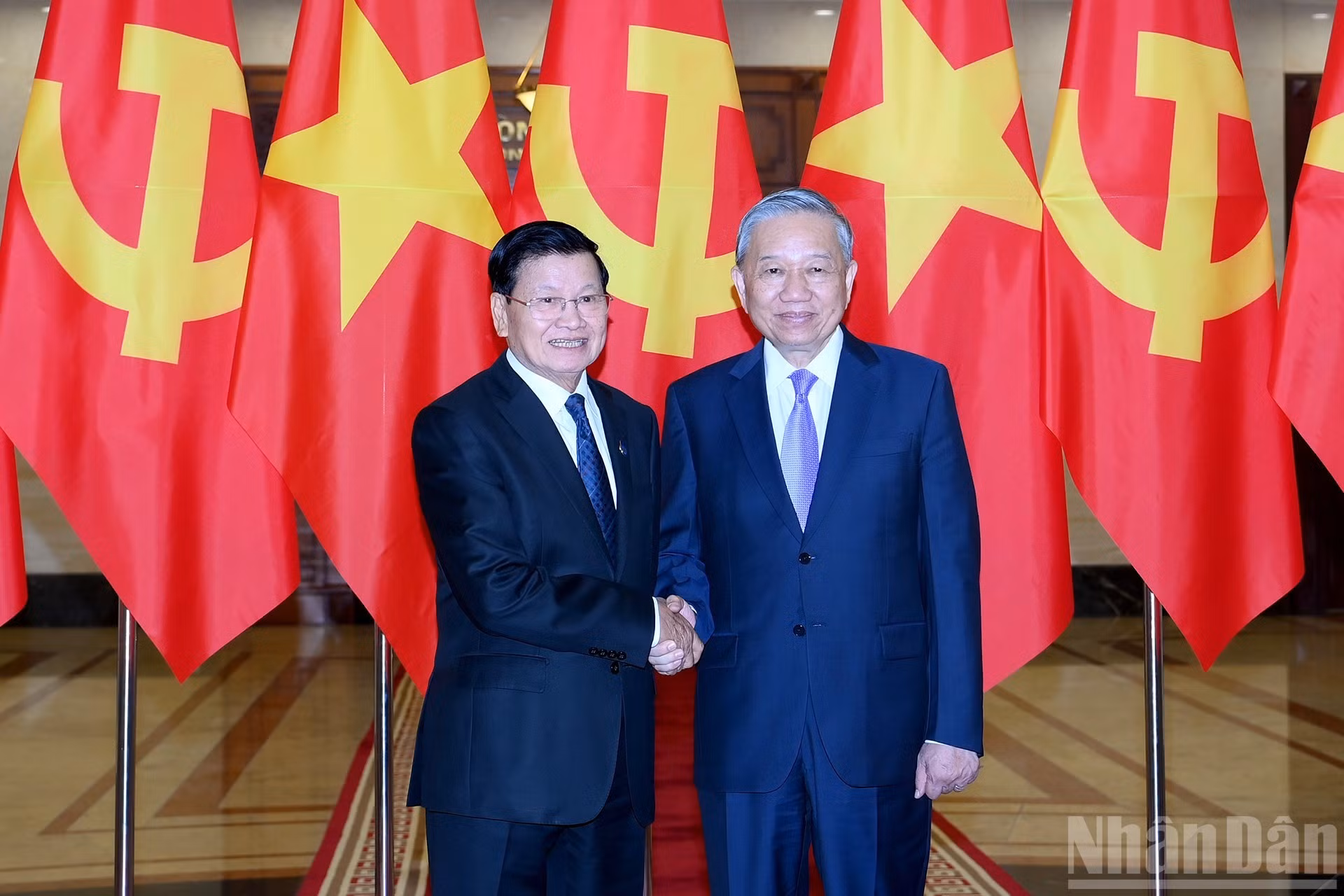El secretario general del Partido Popular Revolucionario y presidente de Laos.