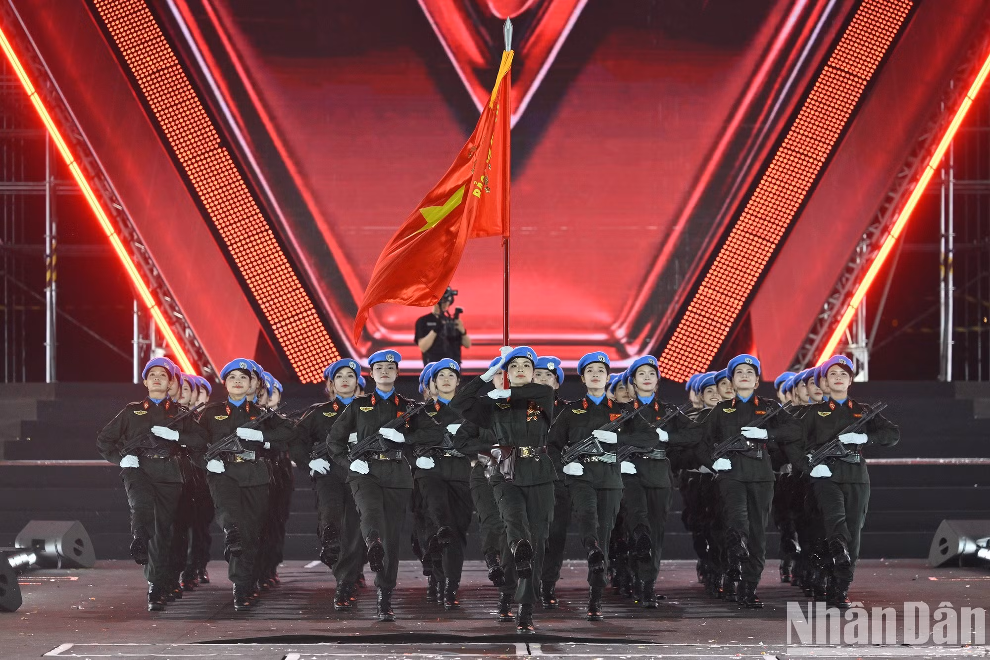 El Bloque femenino de oficiales de la Policía de Mantenimiento de la Paz de las Naciones Unidas.