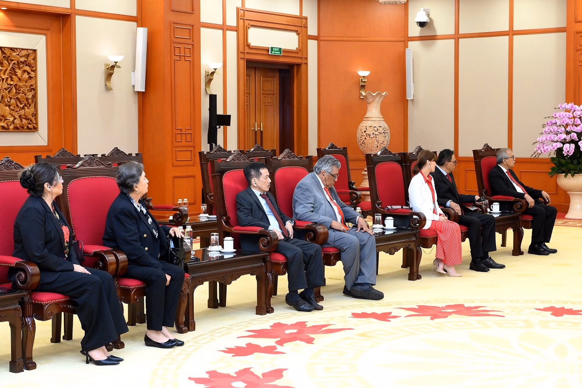 Delegados mexicanos en la reunión.