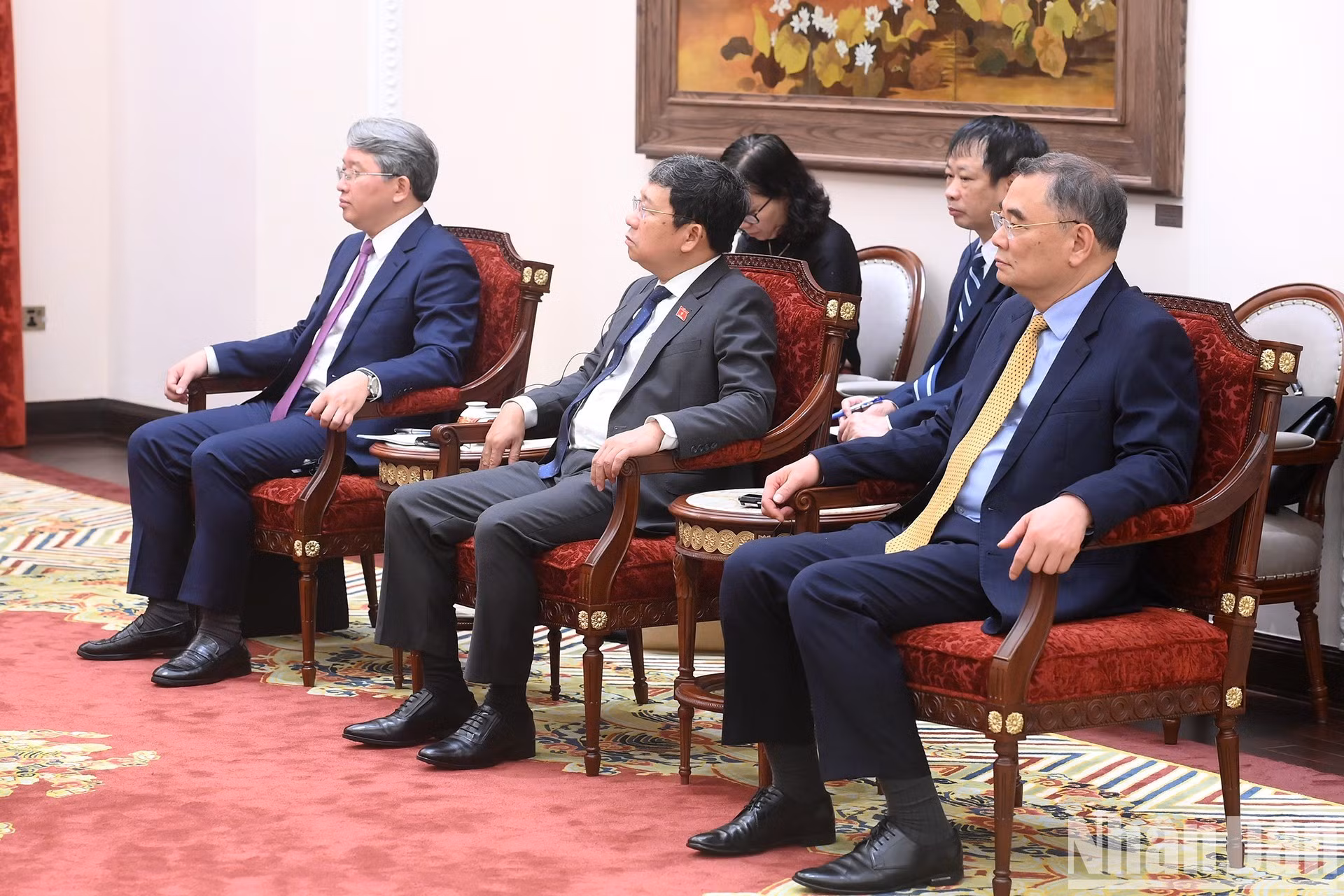 Asistentes vietnamitas en el evento.