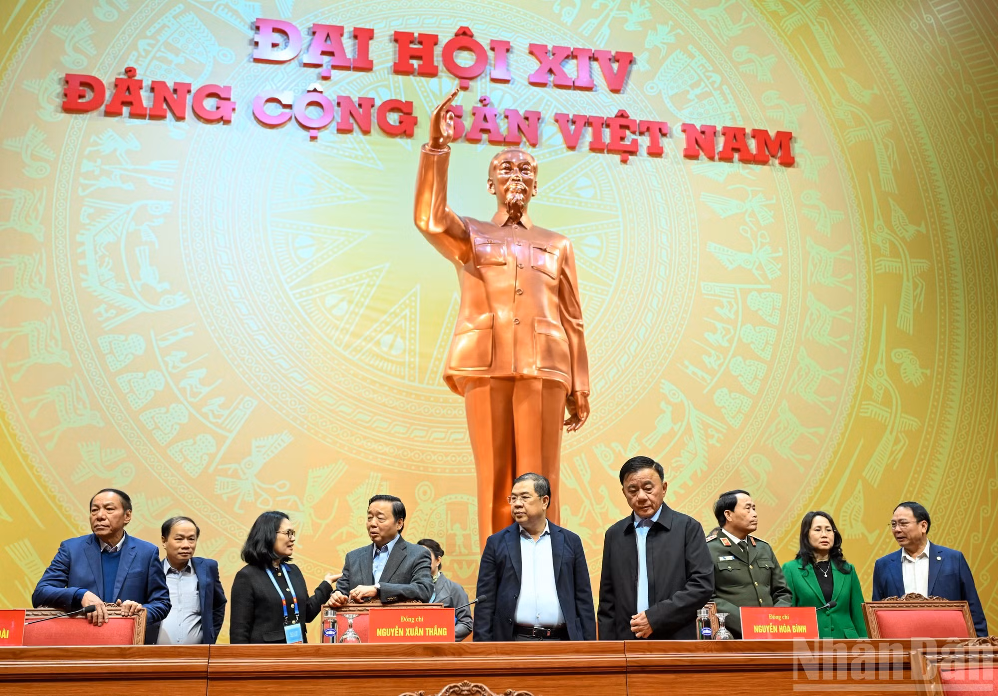 Los delegados en el acto.