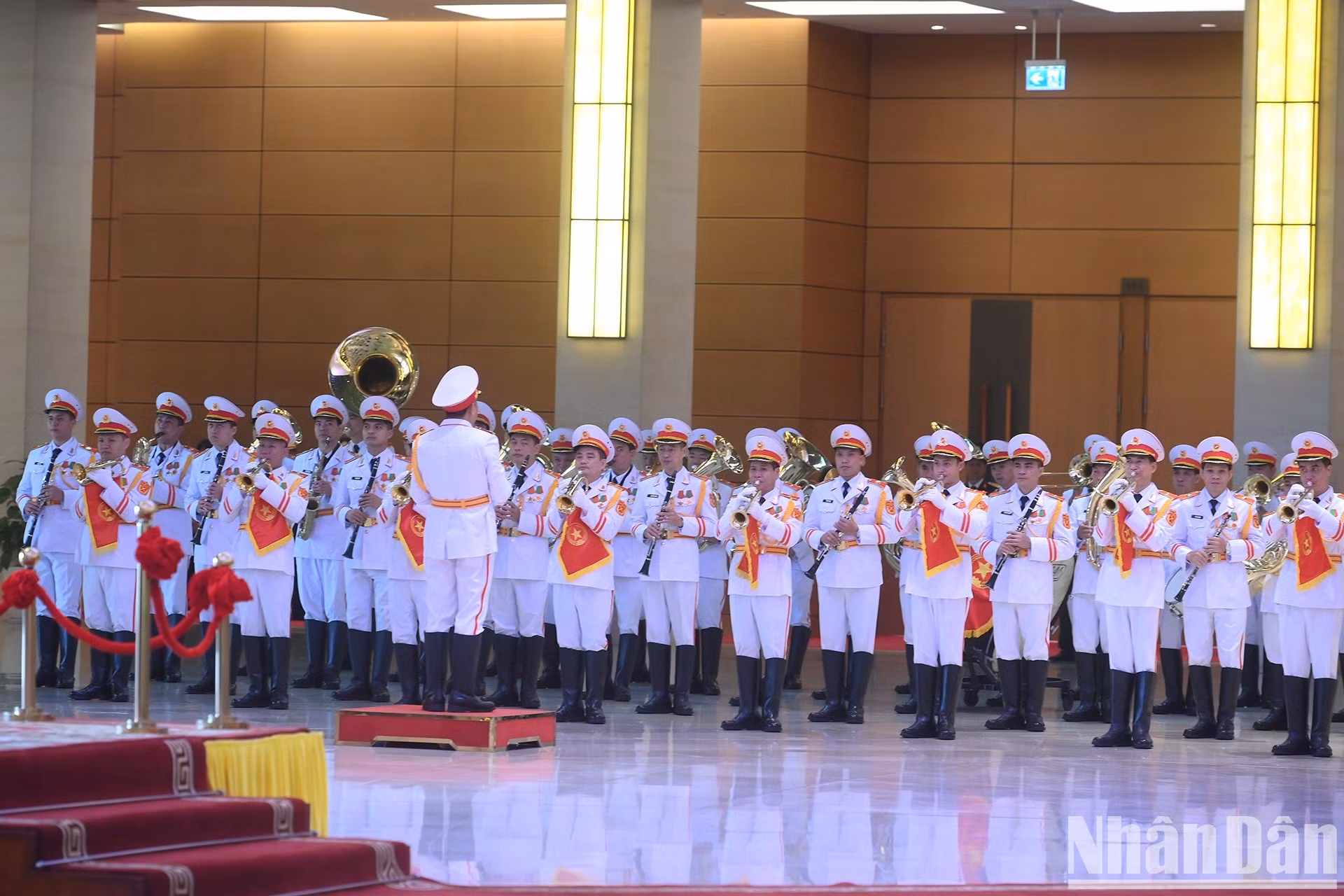 La banda militar.