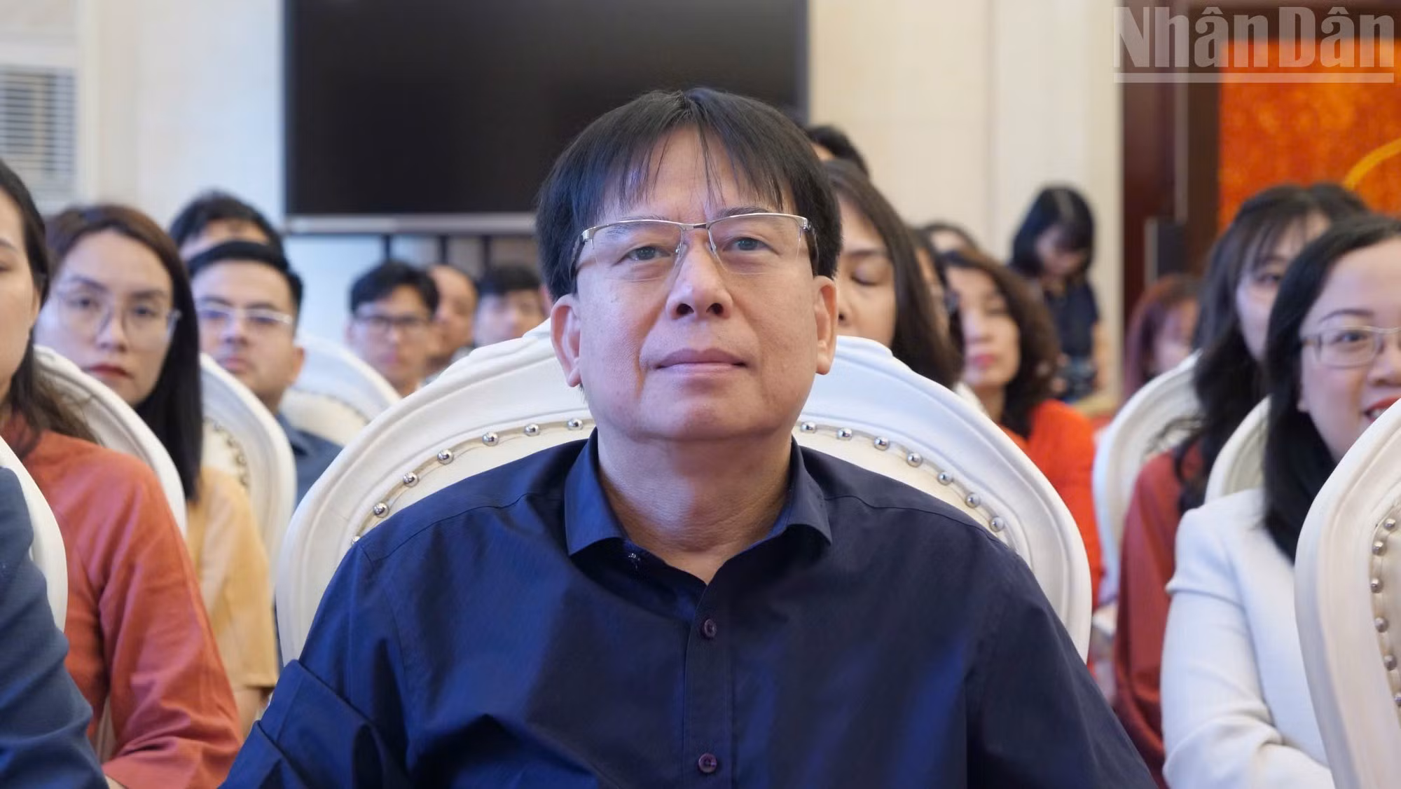 Nguyen Duy Phong, subsecretario permanente del Comité del Partido de Vietnam en China, en la ceremonia.