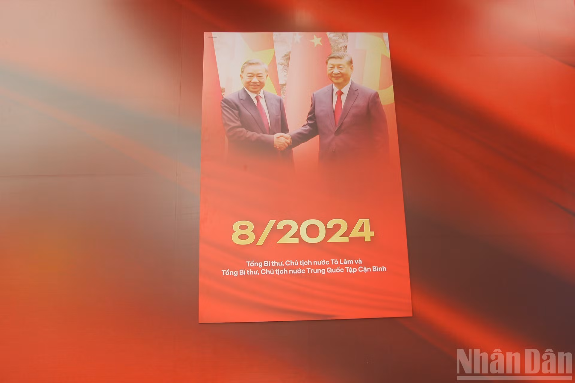 Imagen del secretario general del Partido Comunista y presidente de China, Xi Jinping, presidiendo la ceremonia oficial de bienvenida al secretario general del Partido Comunista de Vietnam, To Lam, durante su visita de Estado a Pekín en agosto de 2024.