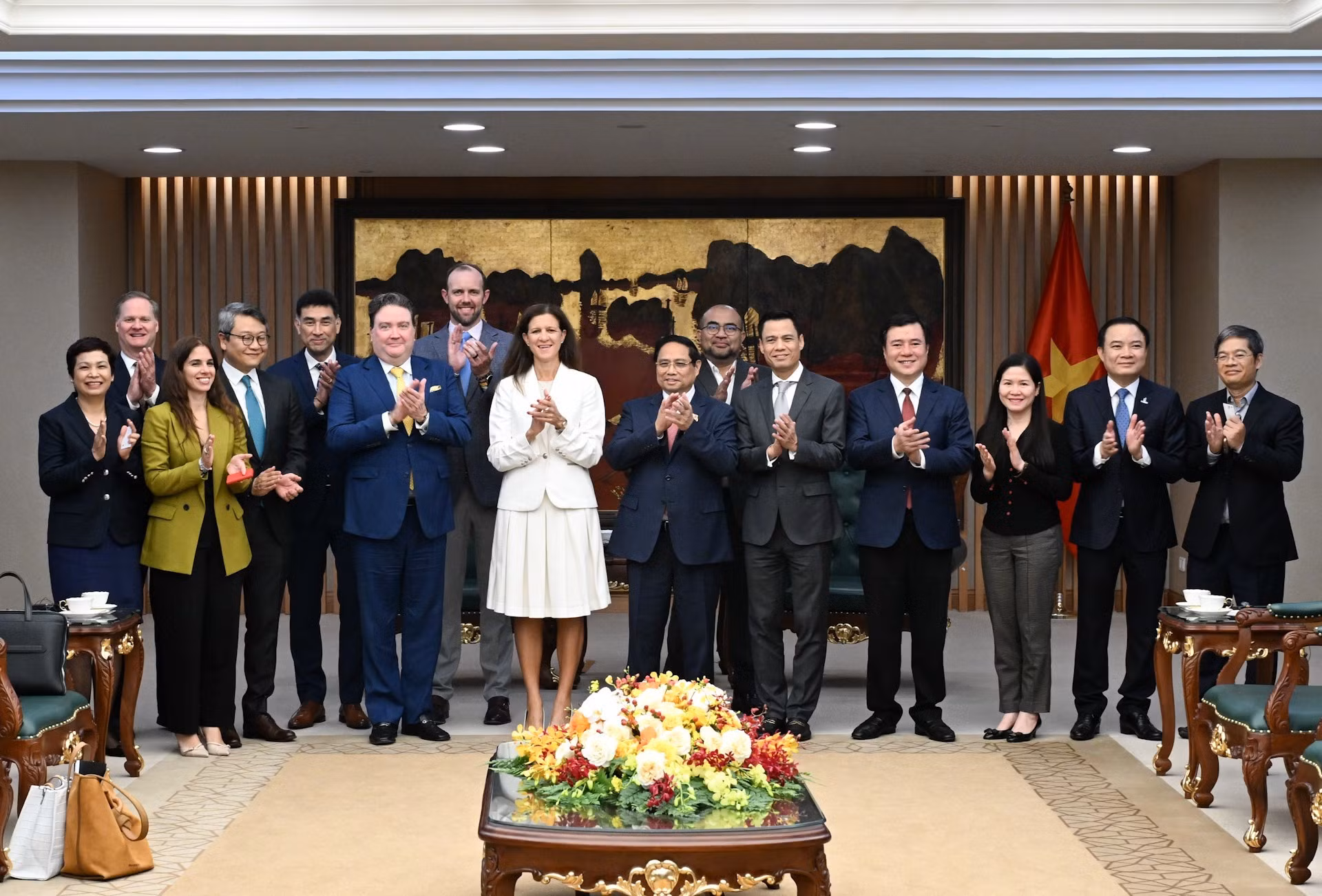 Delegados en el evento.