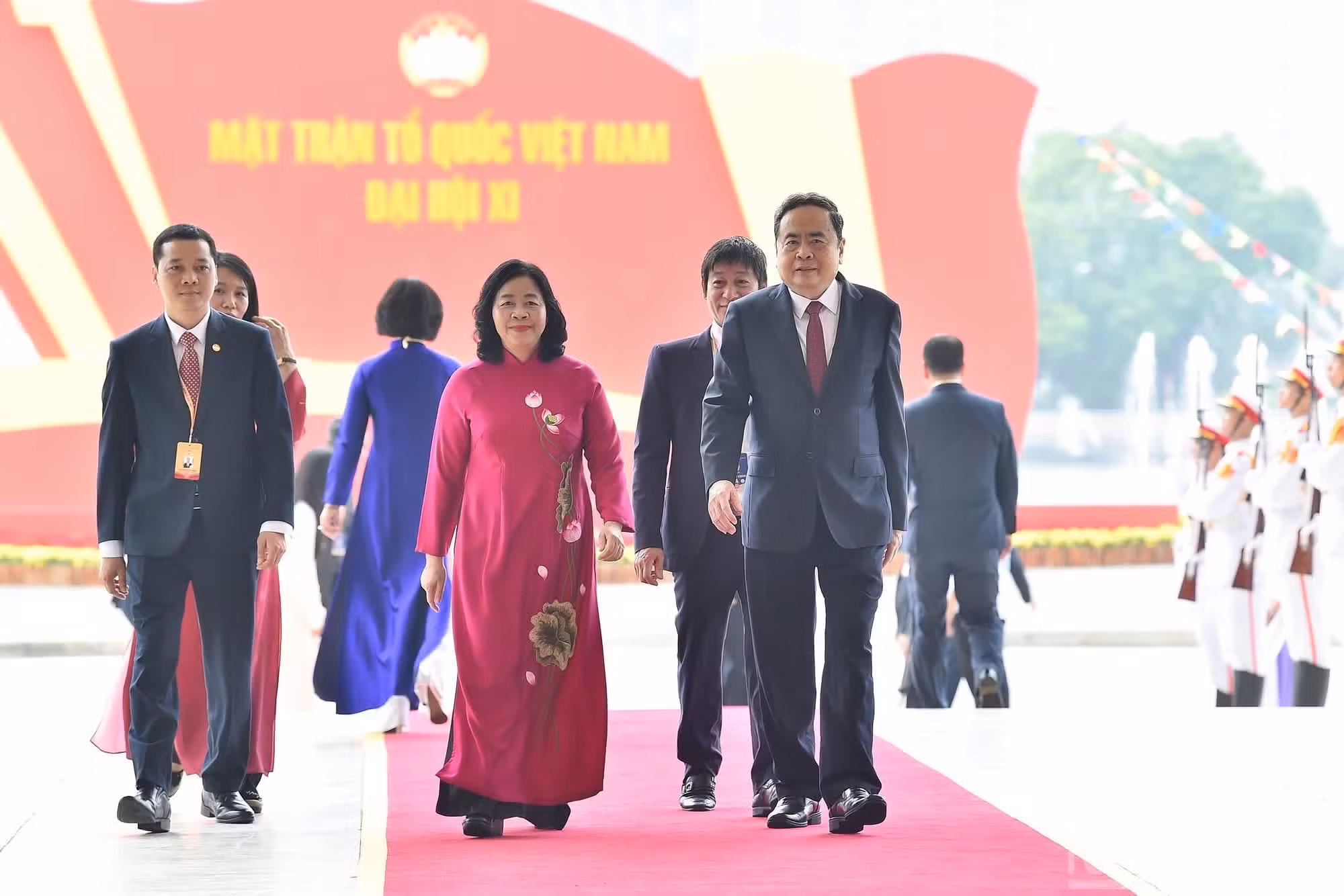 El presidente de la Asamblea Nacional, Tran Thanh Man, asiste al Congreso.