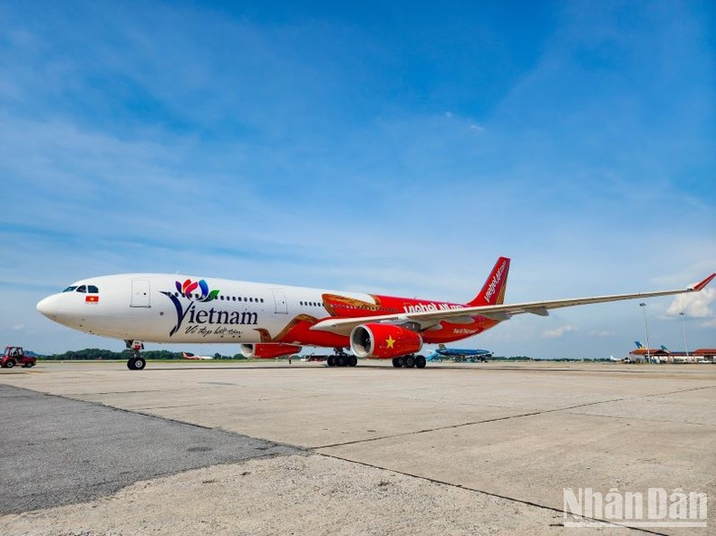 La aerolínea vietnamita Vietjet Air (Foto: Nhan Dan)