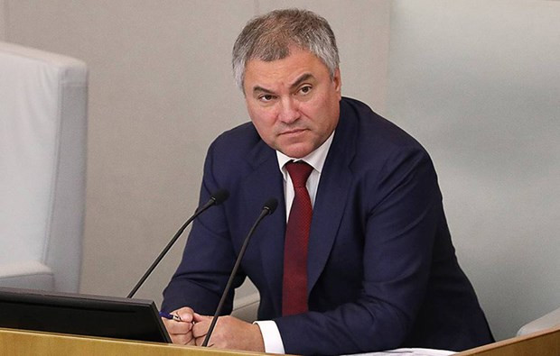 El presidente de la Duma Estatal de Rusia, Viacheslav Volodin. (Foto: VNA)