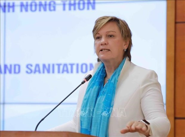 Rana Flowers, coordinadora interina de Naciones Unidas en Vietnam (Foto: VNA)