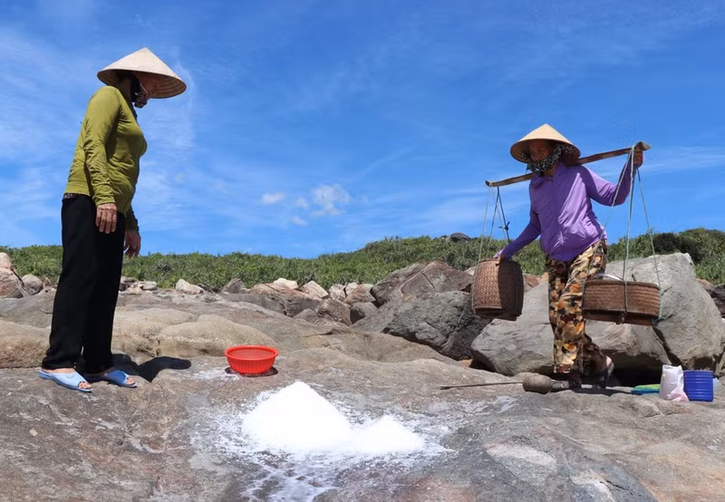 Antigua aldea salinera de Sa Huynh en provincia de Quang Ngai