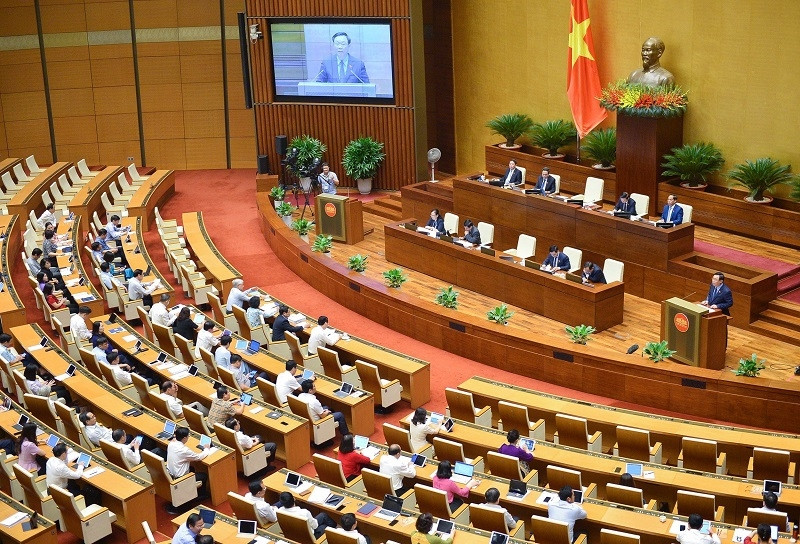 Panorama de una sesión parlamentaria (Foto: qdnd.vn)